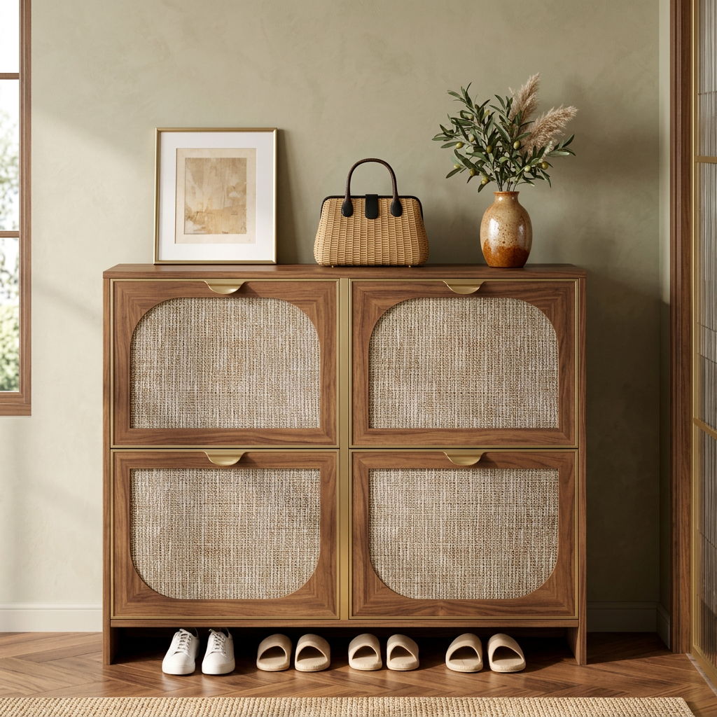 The Shoe Cabinet Edit — Organization project in Buford, GA by House of Noble Design